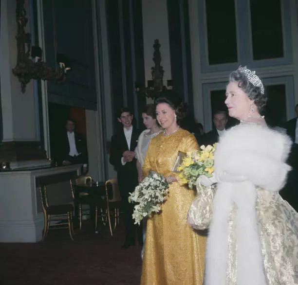 The Queen Mother , Princess Margaret , Princess Anne Prince Charles 1968 PHOTO