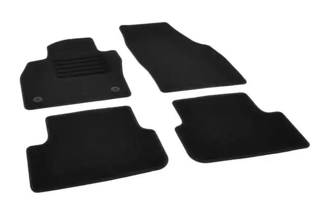 Auto Fußmatten nach Maß 4 Set für Audi A1 | Matten Autoteppiche mit Clips