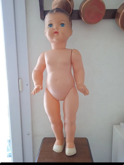 Grande Poupée Bébé Poupon famosa Ancien Vintage 55 Cm