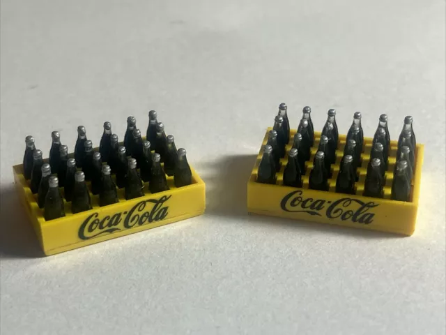 Miniature Coca-Cola Case of 24 Bottles Coke 3/4" x 1/2" x 3/8" NEW