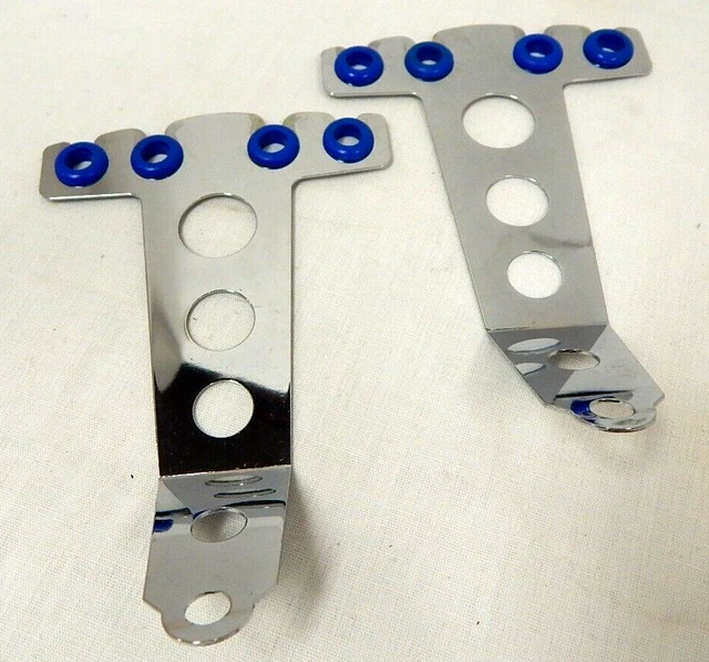 Cal Custom Chrome Spark Plug Wire Loom Holder Street Rod Muscle Car 4 Hole 6" ht