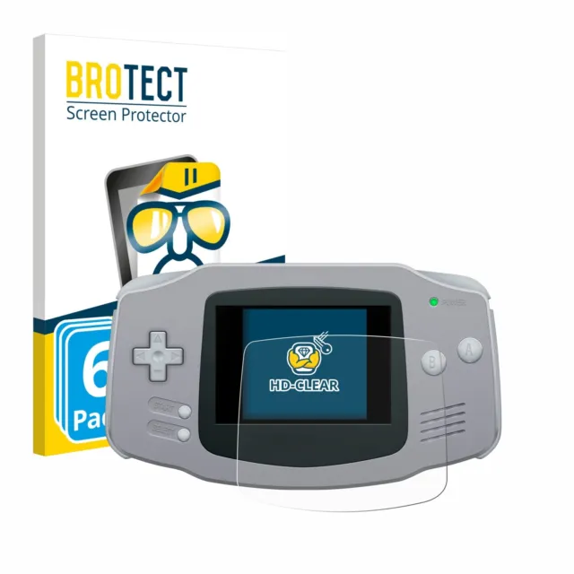 6x Film Protection Ecran pour Nintendo Gameboy Advance GBA Clair Protecteur