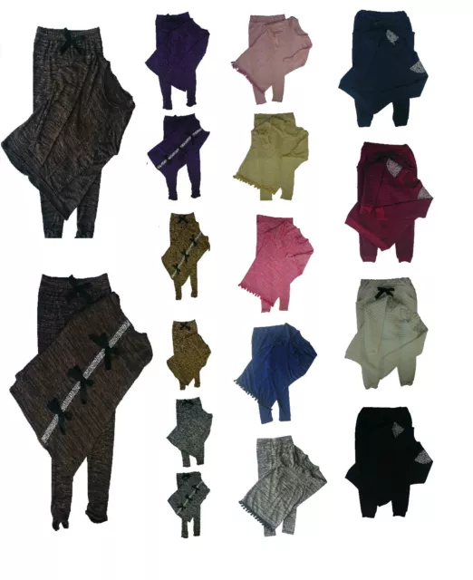 Mädchen Kleid Leggings Set Anzug Tops Outfit Kinder Leggings Sets Alter 4-13 Jahre