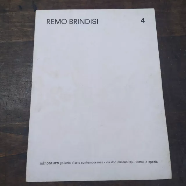 Remo Brindisi catalogo Arte mostra la spezia 1970 olio pittura galleria