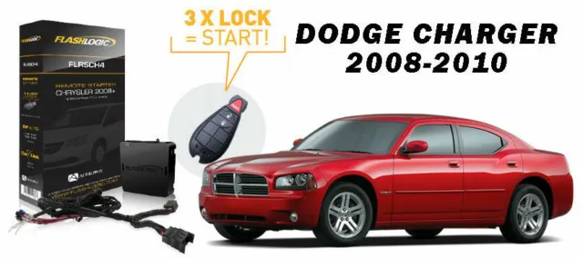 Flashlogic Remote Start for Dodge Charger 2008 to 2010 Easy Install Factory FOB