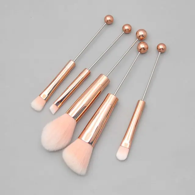 5 Pieces Beaded Eyeshadow Brush Makeup Brushes Set for Lady Sister Bestie