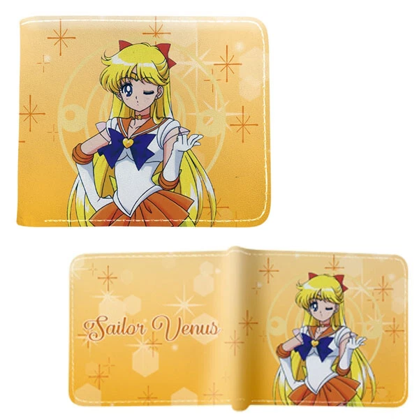 SAILOR VENUS STYLE A Sailor Moon 4 in. Bi Fold Wallet (Minako Aino Credit Card)