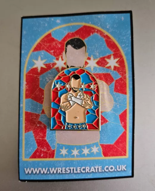 CM Punk Pin Badge - WWE - Stained Glass - Wrestle Crate UK