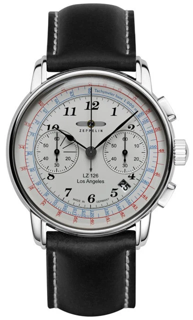 Zeppelin 7614-5 Herrenuhr Chronograph - Serie: LZ126 Los Angeles Chronographen