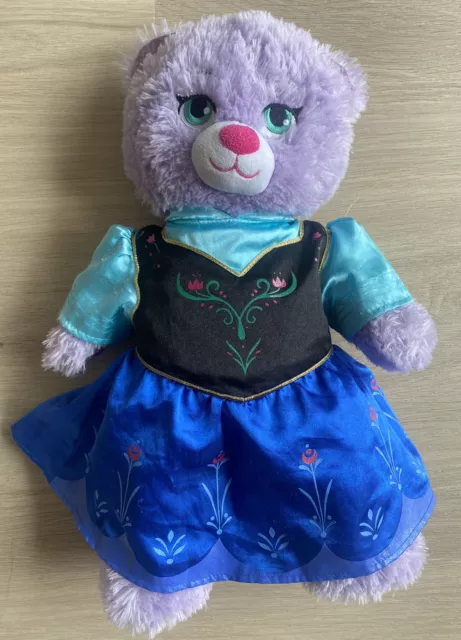 Build A Bear Workshop Disney Frozen Anna Bear With Dress Limited Edition