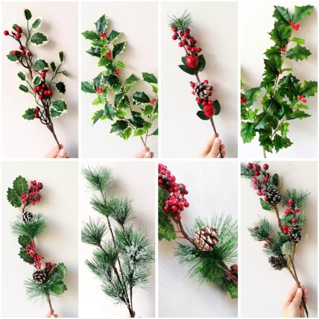 Artificial Hanging Basket Christmas Winter Plants Festive Flowers