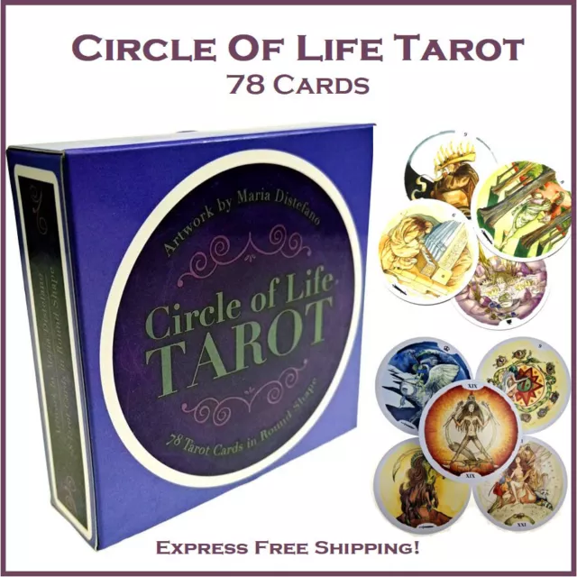 Circle Of Life Tarot: Tarot Deck 78 Cards Oracle English Version Game Card New