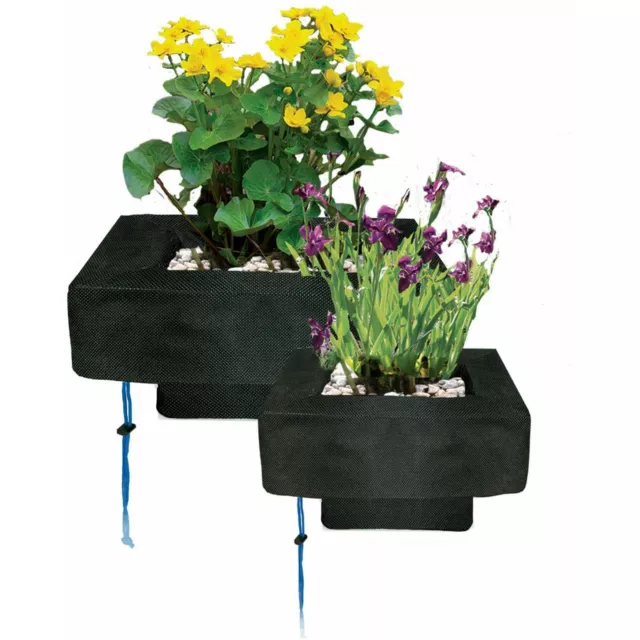 Floating Pond Plant Baskets - 25cm / 35cm Square Potted Plant Lilly Island Float