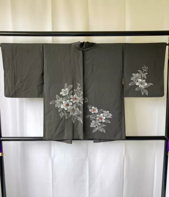 Vintage Japanese Haori Jacket - Antique Haori Black Kimono Jacket