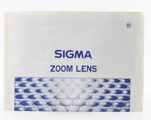 Mode D 'em Ploi Sigma Zoom Lentille