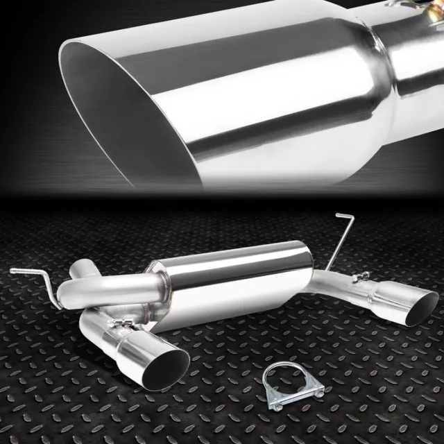 For 2007-2018 Jeep Wrangler 2.5"Od Muffler Catback Exhaust System Dual Slant Tip