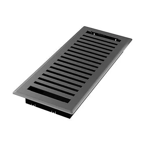 Imperial RG3445 Montezuma Decorative Floor Register, 4 x 12-Inch, Grey Granite
