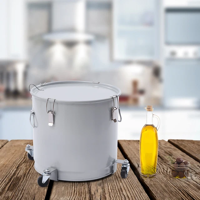 FRYER GREASE BUCKET Oil Disposal Caddy 10 Gallon Oil Bucket with Lid
