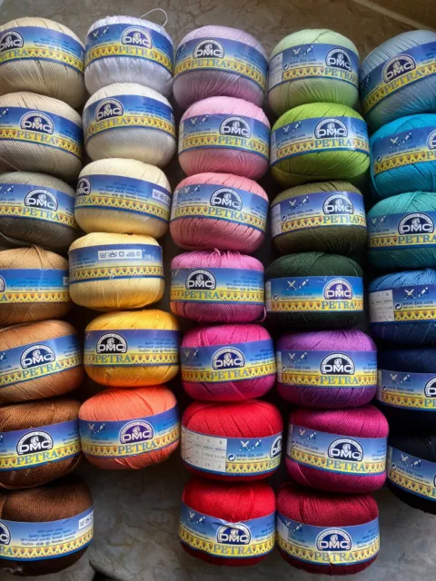 DMC Petra 100% Cotton Crochet Yarn Choose Size and Colour