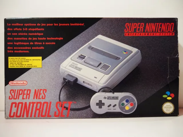 Console Super NES Control Set Nintendo PAL SNES FRA