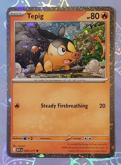 tepig pokemon card value (BW02) - Holofoil Black and White Promos Colorless Retreat Cost Tepig 011/086 Common Pokemon TCG