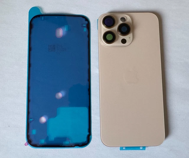 Vitre Arrière De Remplacement Pour IPhone 15 Plus | Couleur Bleu | Avec Support Et Lentilles Intégrées | Neuf