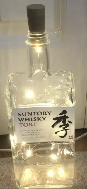 SUNTORY TOKI Japanese Whisky EMPTY Bottle 750ml with Lights