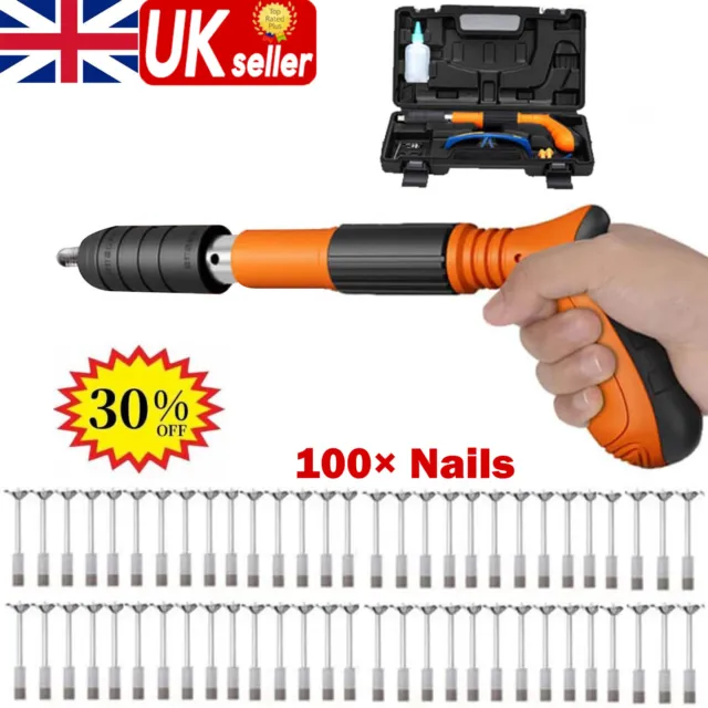 Manual Mini Steel Nail Gun 3 Gears Power Adjustable Wall Nail Guns W/   100Nails