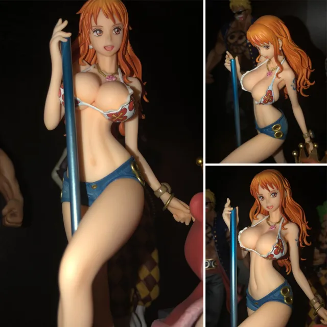 Nami Sexy Pole Dance Maillot de Bain Bikini ONE PIECE Manga Figurine Pour Adulte