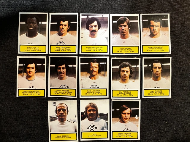 N°213 VANUCCI OLYMPIQUE MARSEILLE OM AGEDUCATIFS PANINI FOOTBALL 1974-1975