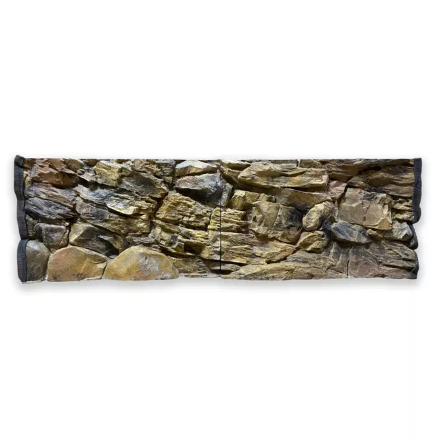 Acquario Sfondo per IN 3D Parete Recinto Felsnachbildung 150x50cm Struttura Neu