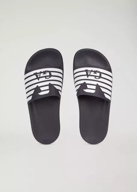 Emporio armani sliders mens clearance