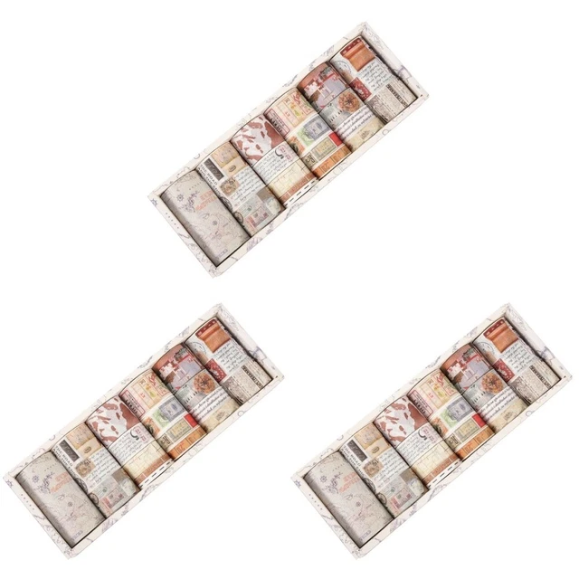 3 Cajas Vacaciones Fiesta Fina Washi Cinta Adhesiva Pro Regalo Hágalo Usted Mismo Decoración
