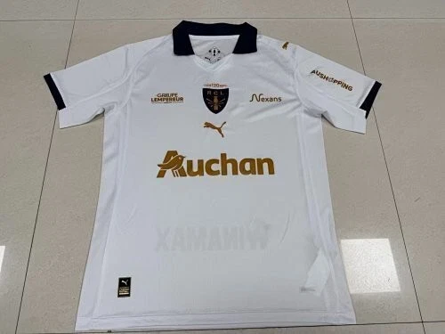 Maillot de foot RC Lens Sainte Barbe 2025 2026 Blanc - Maxikits Foot