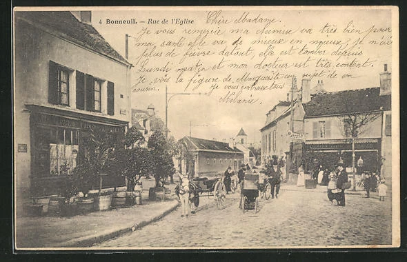CPA Bonneuil, Rue de l´Eglise 1903