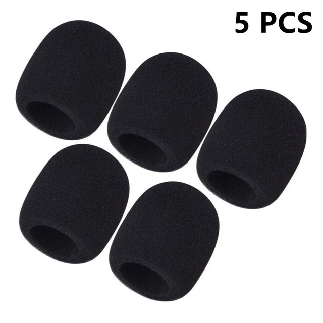 Bonnette Micro Set De 5 Housses En Mousse Pour Microphone Kwmobile - Dimensions 2x3,2x1 Cm, Protection Anti-poussière Et Bonnette Anti-pop