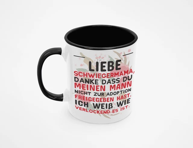 LIEBE SCHWIEGERMAMA Spruch Tasse Ehemann Humor Kaffeetasse