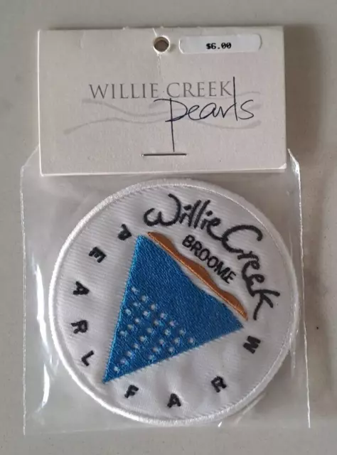 Cloth Badge - Willie Creek Pearl Farm - Broome - W.A. - Australian Souvenir