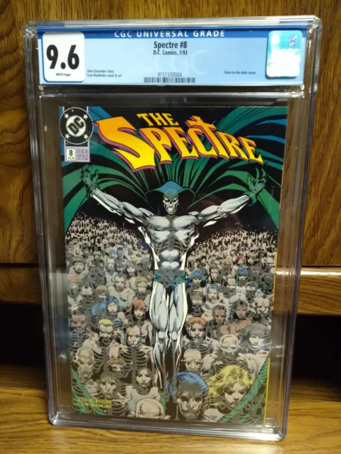 Free Shipping 1993 DC Comics Spectre 8 CGC 9.6 Graded Comic Book White Pages