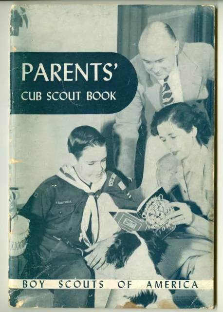 Vintage 1951 Parents' CUB SCOUT Book! Boy Scouts of America Softcover Booklet!