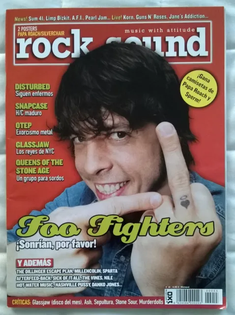 Revista Rock Sound Nº55 - Foo Fighters, Disturbed, Snapcase, Glassjaw, QOTSA