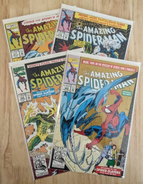 Amazing Spider-Man #368 #369 #370 #371 *Lot of 4 comics run* Bagley Marvel 1992