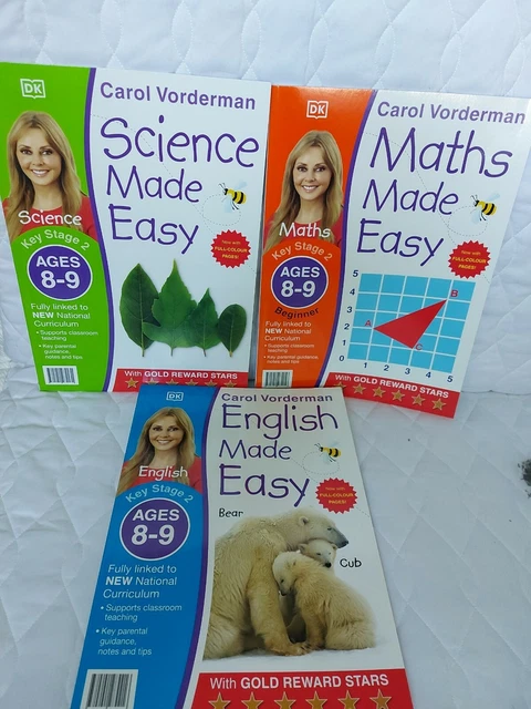 CAROL VORDERMAN MATHS English Science Made Easy Home Learning Book 8 ...