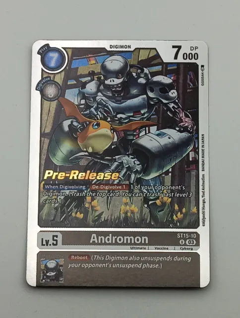 Digimon TCG Einzelkarte Andromon Pre-Release NM