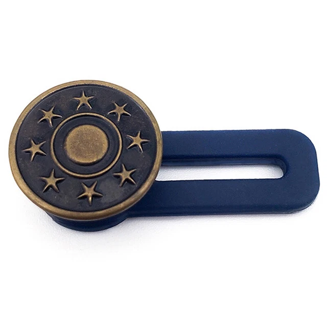 10PCS Metal Button Extender For Pants Jeans Free Sewing Adjustable RetractableEN