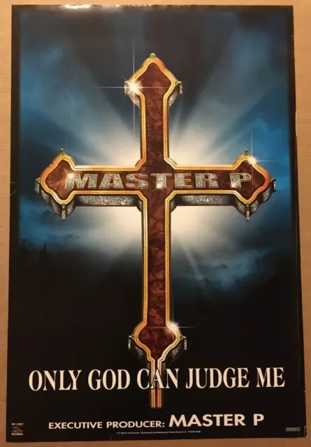 MASTER P Rare VINTAGE 1999 BIG 24x36 PROMO POSTER for God Judge CD NEVER DISPLAY