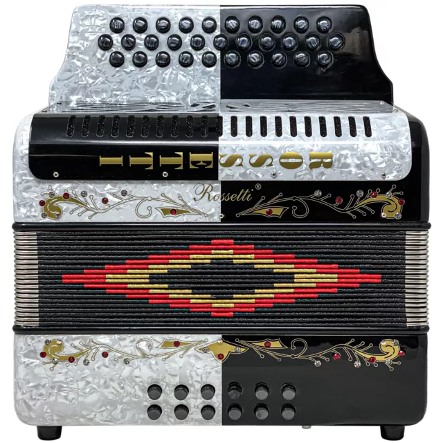 Rossetti beginner piano accordion 12 bass 25 keys deals