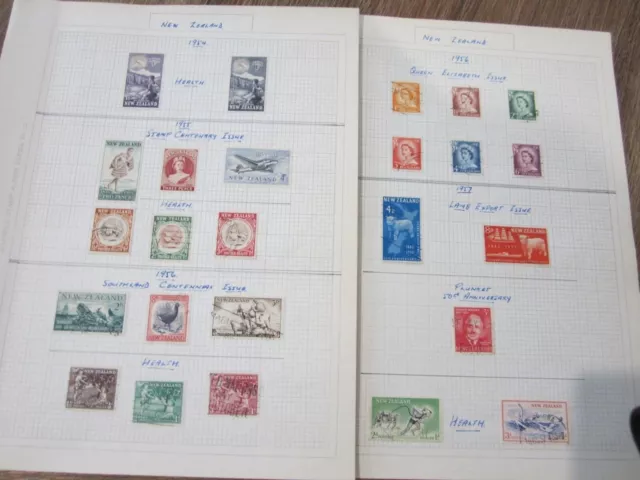 NZ stamps 1954-1957 sets some MINT 25 in total CHEAP