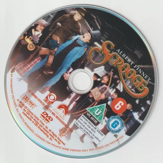 Dvd - Scrooge - Albert Finney Christmas Musical (1970) - Disc Only!