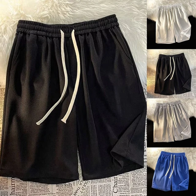 Short de sport avec cordon de serrage pour homme - Short de sport avec poches - Taille haute - Pour le surf, le baseball, la gym, la course à pied - Cool